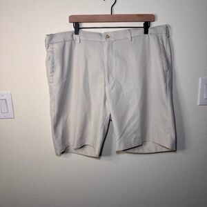 Peter Millar Men’s Khaki Shorts Size 40 Golf Performance Polyester 9" Inseam